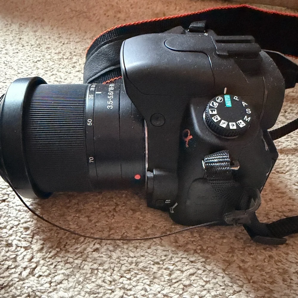 Sony Alpha a350 Black Digital Camera bundle